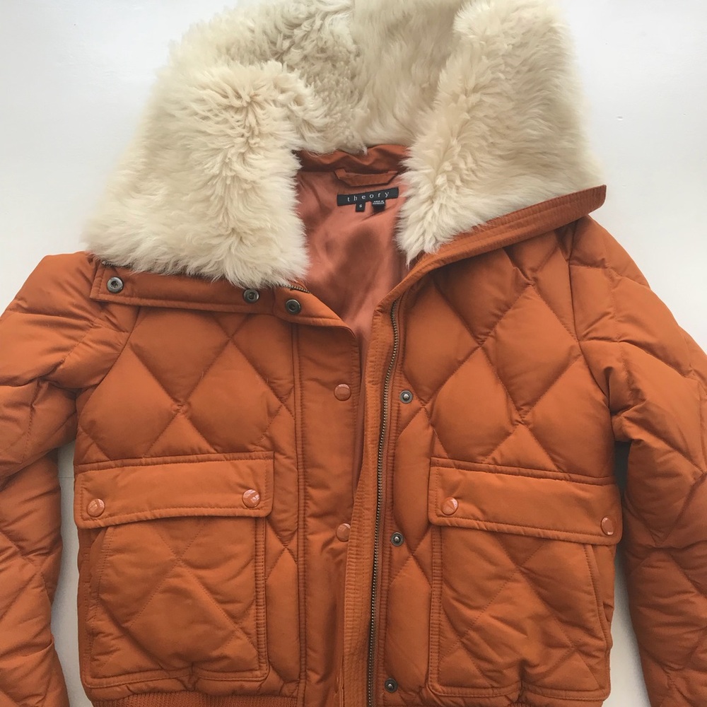 Theory Puffer Bomber Jacket